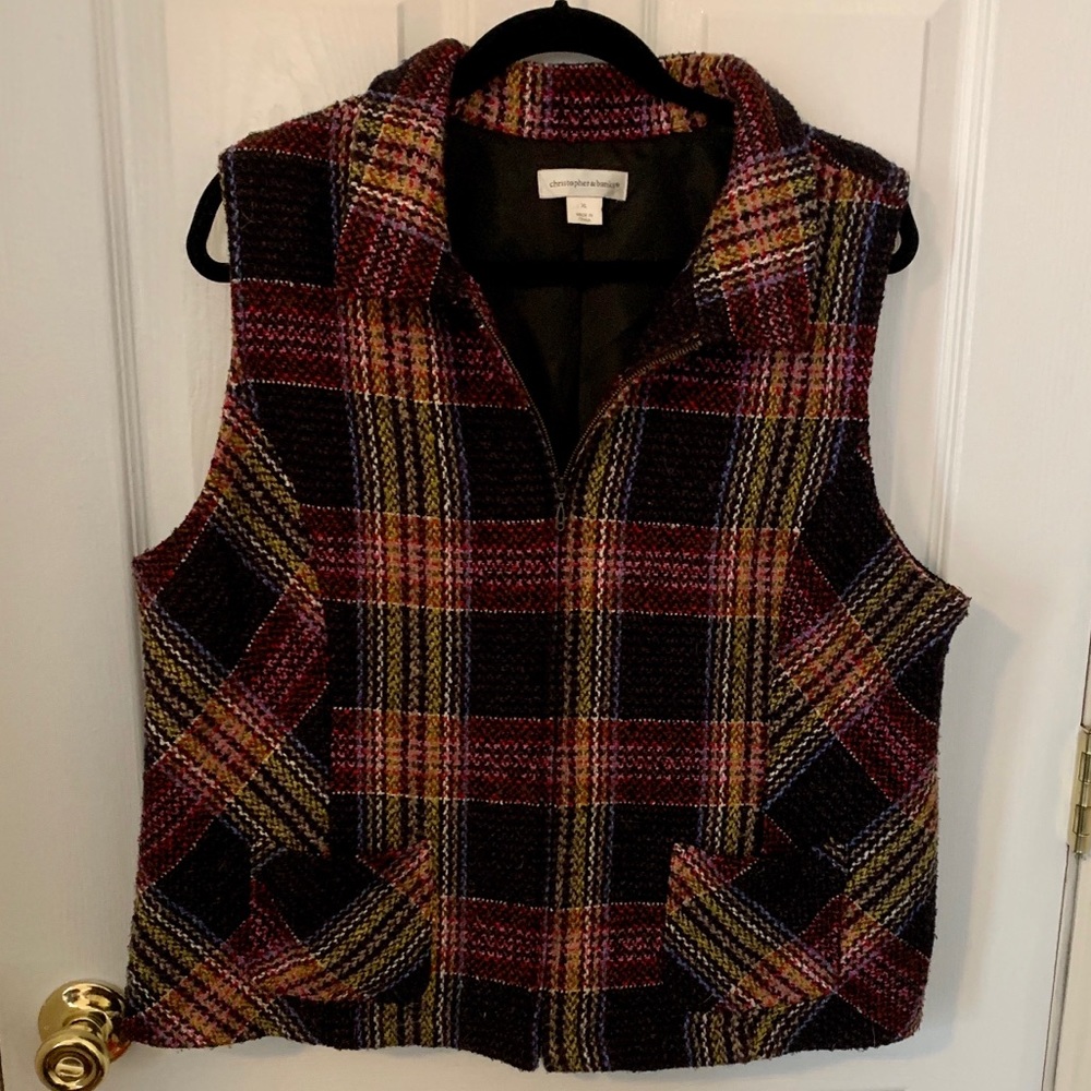 Plaid vest